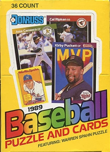 1989 Donruss BASEBALL Wax Box - 36 Packs