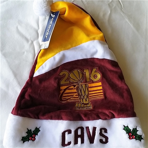 Cleveland Cavaliers 2016 NBA Champs Basic Holiday 18'' Christmas Santa HAT *SALE*