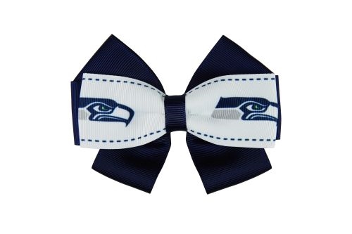 Seattle Seahawks NFL Grace Collection 2 Tone BOW HAIR Clip - 439CT LOT